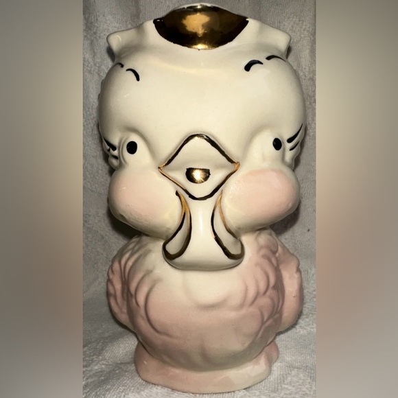 SHAWNEE POTTERY Bird Chickadee Pitcher/Creamer/Planter Vintage - Picture 1 of 9